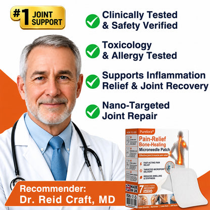 🦵✅🇬🇧 Advanced Micro-Delivery Technology:Purelora® Pain-Relief Bone-Healing Microneedle Patch