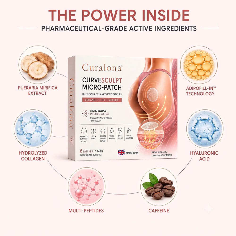 Curalona® CurveSculpt Micro-Patch ✦ Sculpt • Firm • Smooth Lower Body Curves ✦ Micro-Needle Infusion System