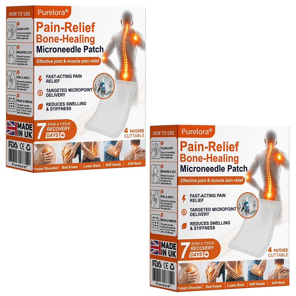 🦵✅🇬🇧 Advanced Micro-Delivery Technology:Purelora® Pain-Relief Bone-Healing Microneedle Patch
