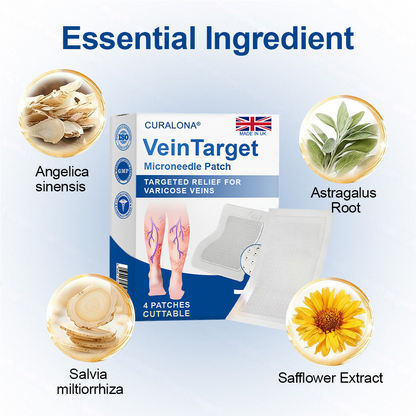 🇬🇧👨‍⚕️✨ CURALONA® VeinTarget Microneedle Patch ⚡ Fast Relief, Long-Lasting Support
