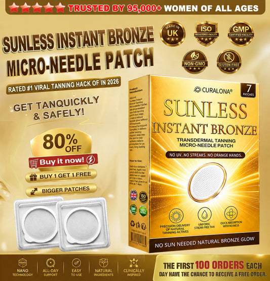 𝑶𝒇𝒇𝒊𝒄𝒊𝒂𝒍 𝑺𝒕𝒐𝒓𝒆 | ☀️☀️ Curalona® 𝐒𝐮𝐧𝐥𝐞𝐬𝐬 𝐈𝐧𝐬𝐭𝐚𝐧𝐭 𝐁𝐫𝐨𝐧𝐳𝐞 𝐓𝐚𝐧𝐧𝐢𝐧𝐠 𝐌𝐢𝐜𝐫𝐨𝐧𝐞𝐞𝐝𝐥𝐞 𝐏𝐚𝐭𝐜𝐡 🇺🇸 (𝐉𝐮𝐬𝐭 𝐨𝐧𝐜𝐞 𝐚 𝐝𝐚𝐲) 𝐕𝐢𝐬𝐢𝐛𝐥𝐞 𝐁𝐫𝐨𝐧𝐳𝐞 𝐆𝐥𝐨𝐰 𝐢𝐧 𝟕 𝐃𝐚𝐲𝐬 ✅ 𝐍𝐨 𝐔𝐕, 𝐍𝐨 𝐎𝐫𝐚𝐧𝐠𝐞, 𝐍𝐨 𝐒𝐭𝐫𝐞𝐚𝐤𝐬, 𝐍𝐨 𝐃𝐇𝐀, 𝐍𝐨 𝐌𝐞𝐬𝐬.