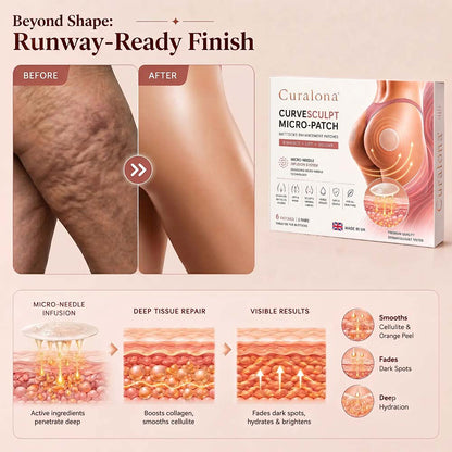 Curalona® CurveSculpt Micro-Patch ✦ Sculpt • Firm • Smooth Lower Body Curves ✦ Micro-Needle Infusion System