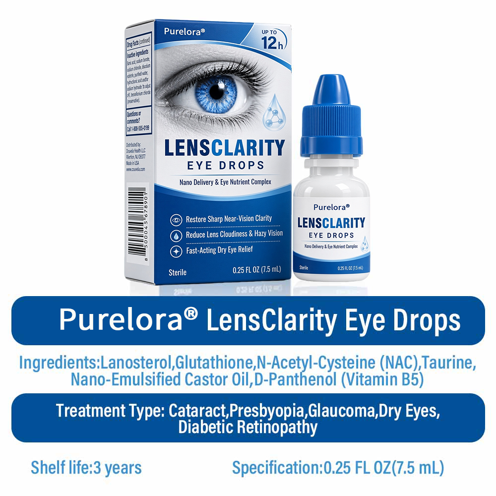 👨‍⚕️ Purelora ® LensClarity Eye Drops✅For dry eyes, blurry vision & presbyopia 💦