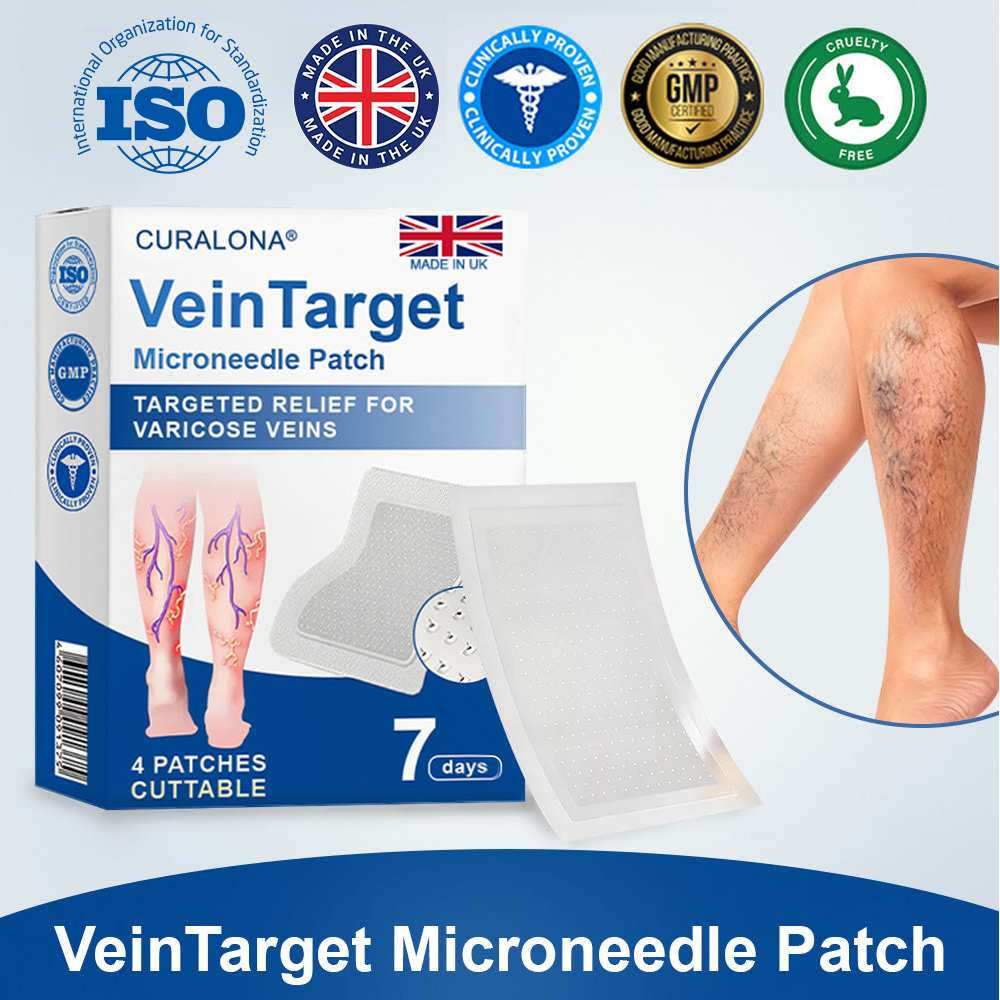 🇬🇧👨‍⚕️✨ CURALONA® VeinTarget Microneedle Patch ⚡ Fast Relief, Long-Lasting Support