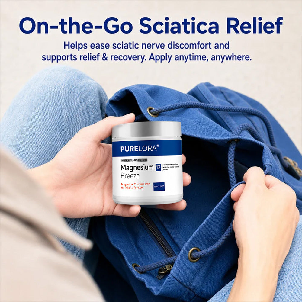 𝐏𝐔𝐑𝐄𝐋𝐎𝐑𝐀® Magnesium Chloride Cream | Relieve sciatica in just 15 minutes!
