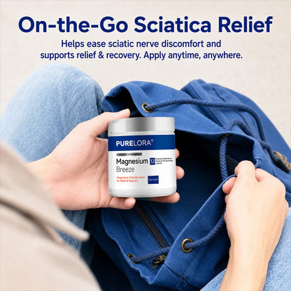 𝐏𝐔𝐑𝐄𝐋𝐎𝐑𝐀® Magnesium Chloride Cream | Relieve sciatica in just 15 minutes!