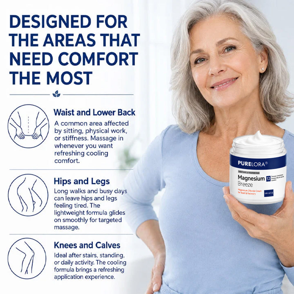 𝐏𝐔𝐑𝐄𝐋𝐎𝐑𝐀® Magnesium Chloride Cream | Relieve sciatica in just 15 minutes!