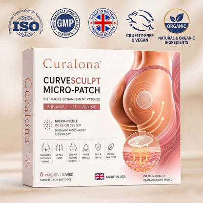 Curalona® CurveSculpt Micro-Patch ✦ Sculpt • Firm • Smooth Lower Body Curves ✦ Micro-Needle Infusion System
