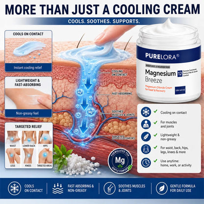 𝐏𝐔𝐑𝐄𝐋𝐎𝐑𝐀® Magnesium Chloride Cream | Relieve sciatica in just 15 minutes!